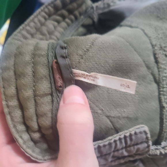 FREE PEOPLE Olive Green Boho Bohemian Jacket - Picture 3 of 5